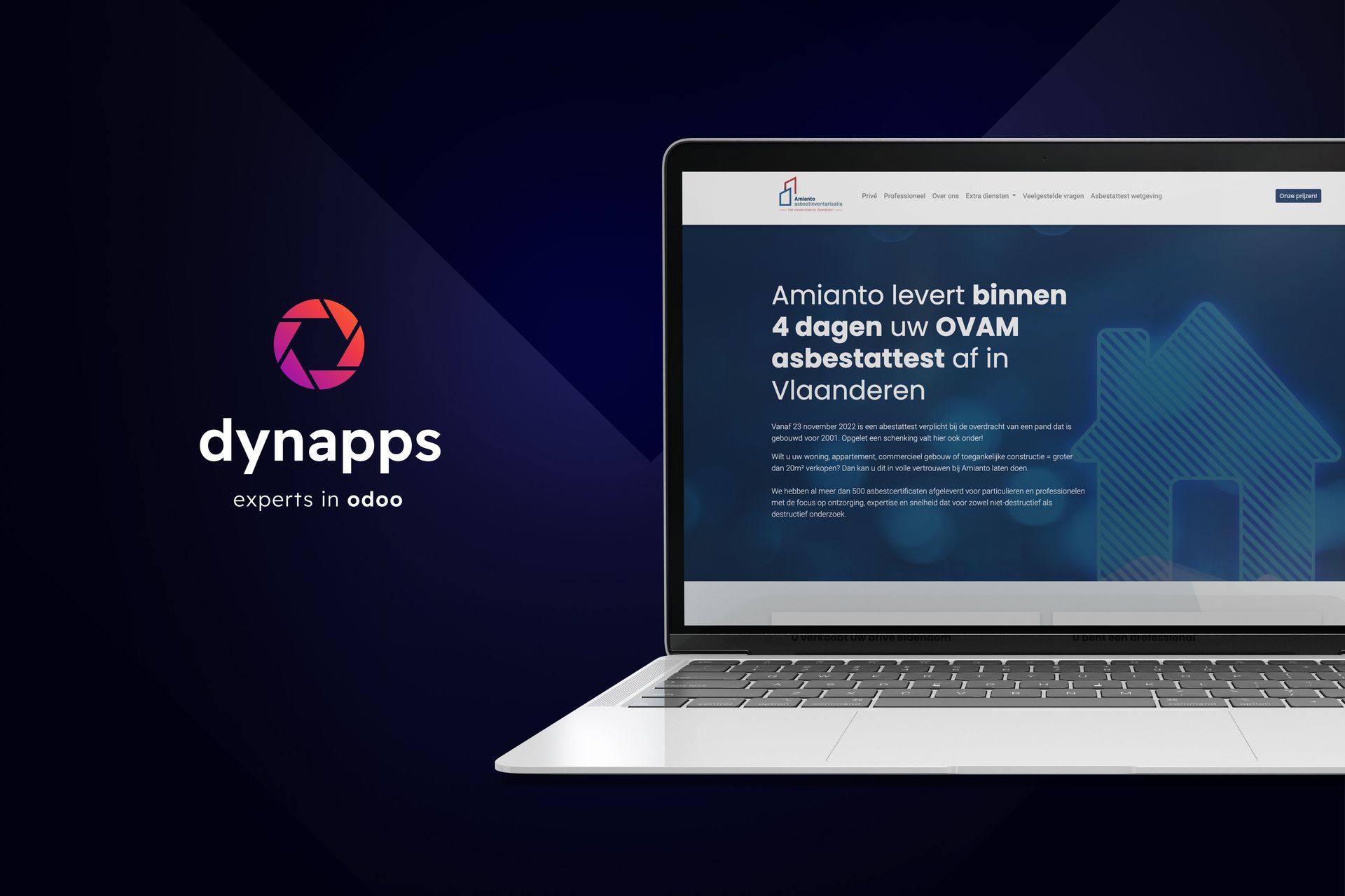 Amianto achieves speed and efficiency with Dynapps