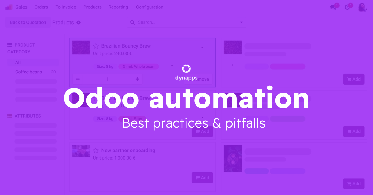 Automatiseer met Odoo 17: de best practices voor jou